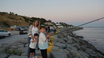 6. OLTA BALIKÇILIĞI YARIŞMASI RENKLİ GÖRÜNTÜLERE SAHNE OLDU